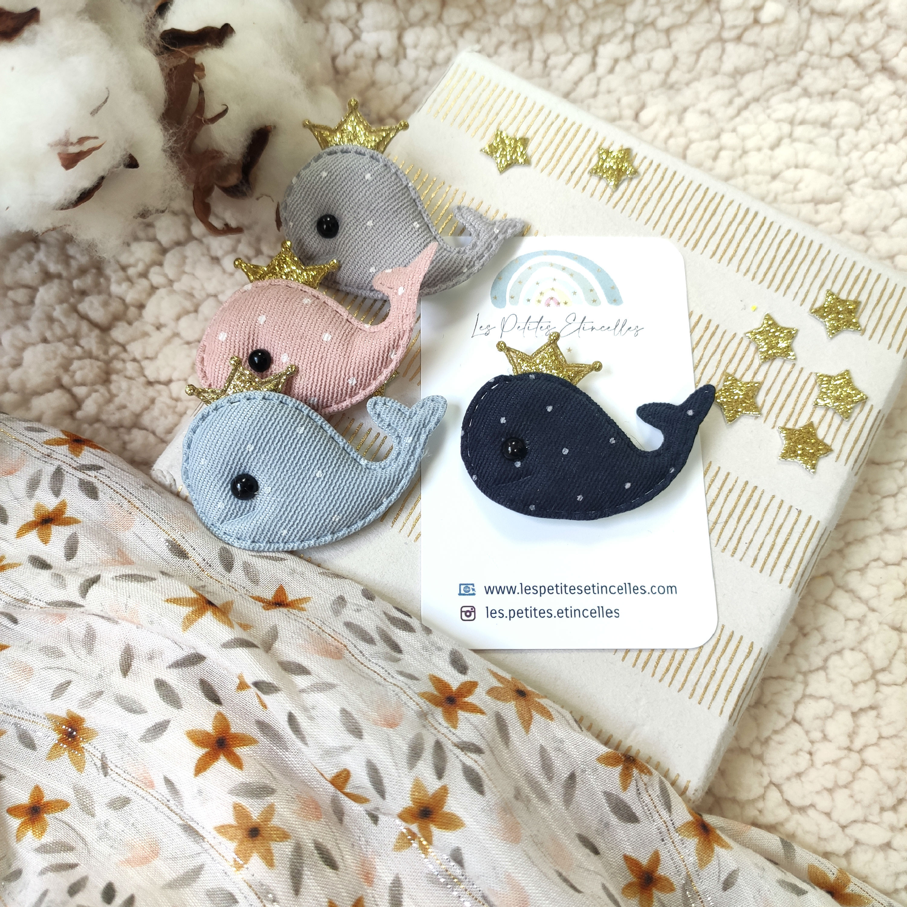 SANDRINE - baleine à pois 