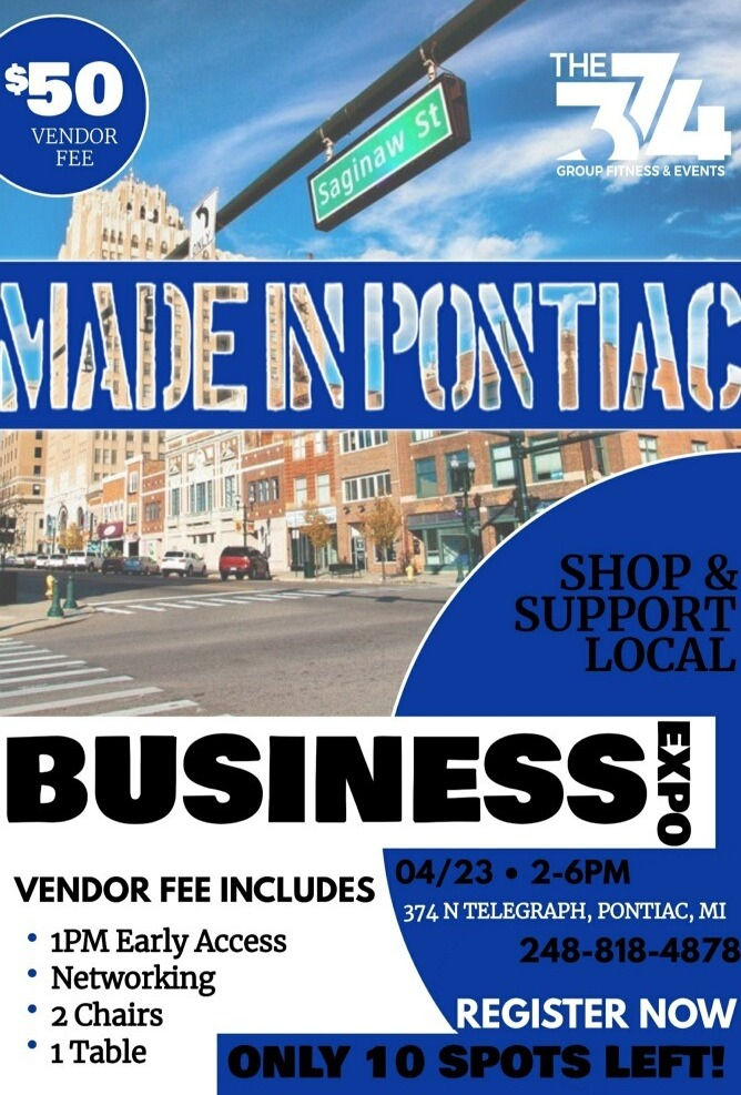 MADE IN PONTIAC BUSINESS EXPO VENDOR REGISTRATION