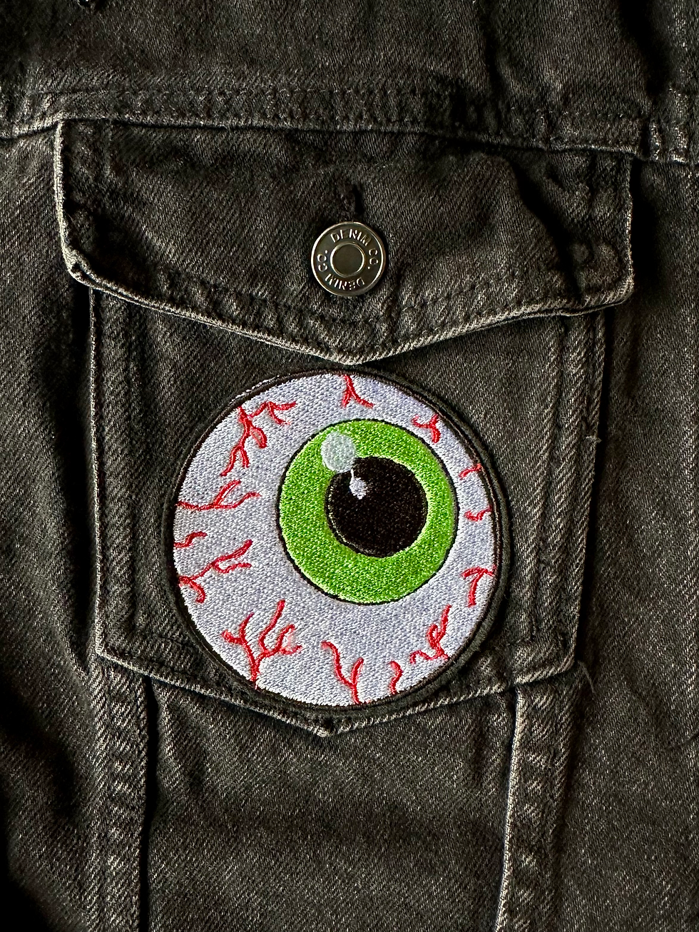 Eyeball Embroidered patch