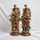 Thumbnail: Radha Krishna brass statues with multi colore stone inlay work for your home