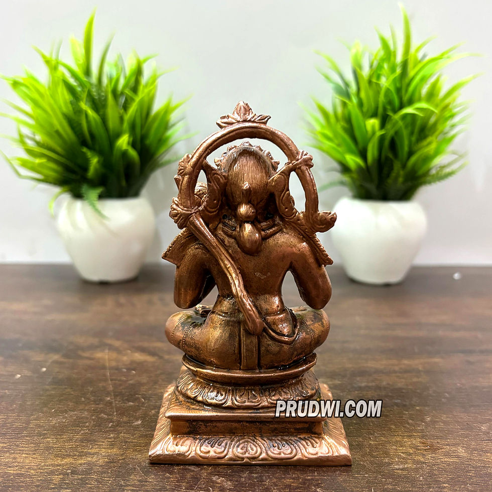 Thumbnail: copper idol of lord hanuma in blessing posture