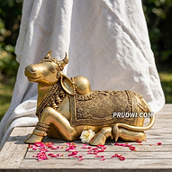 super fine brass nandi statue 15 inch height, 22 inch length and 20 Kg weight for home dec