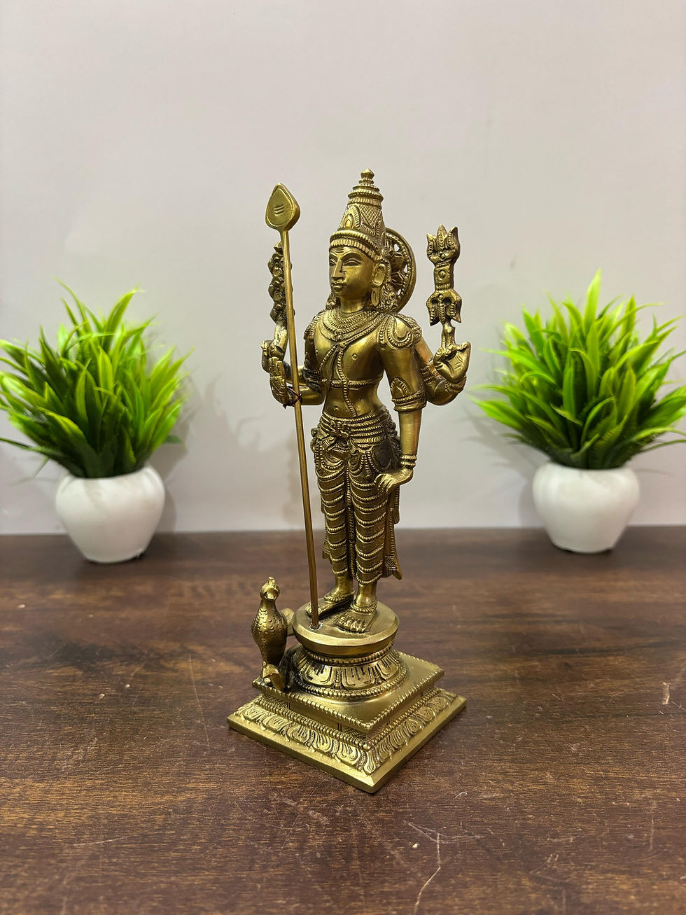 Thumbnail: Bronze murugan idol 8 inch height