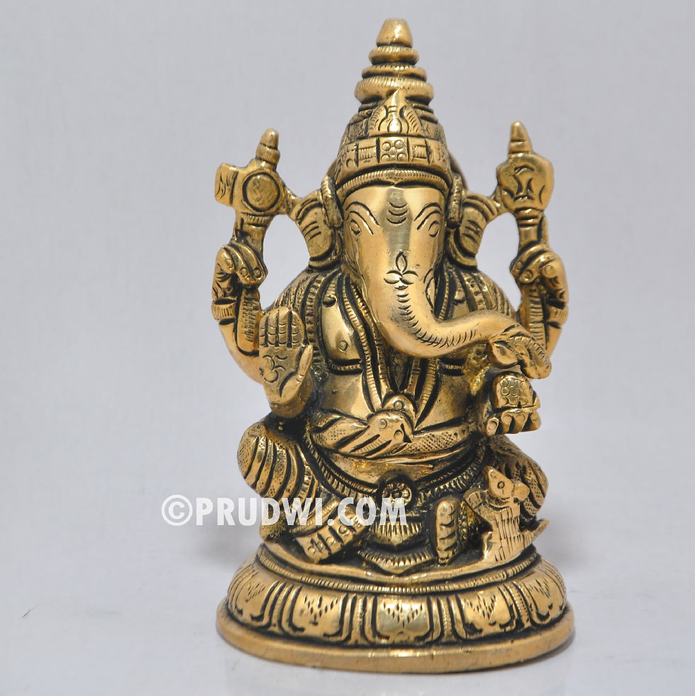 Thumbnail: Lakshmi Ganesha Brass idols for home pooja