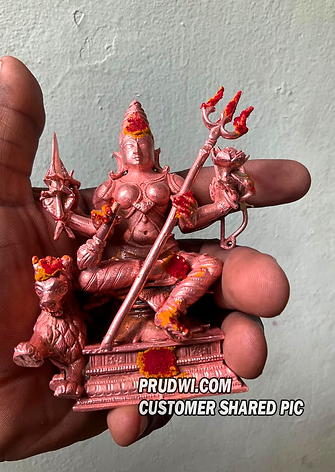 copper durga devi idol customer shared pic.png