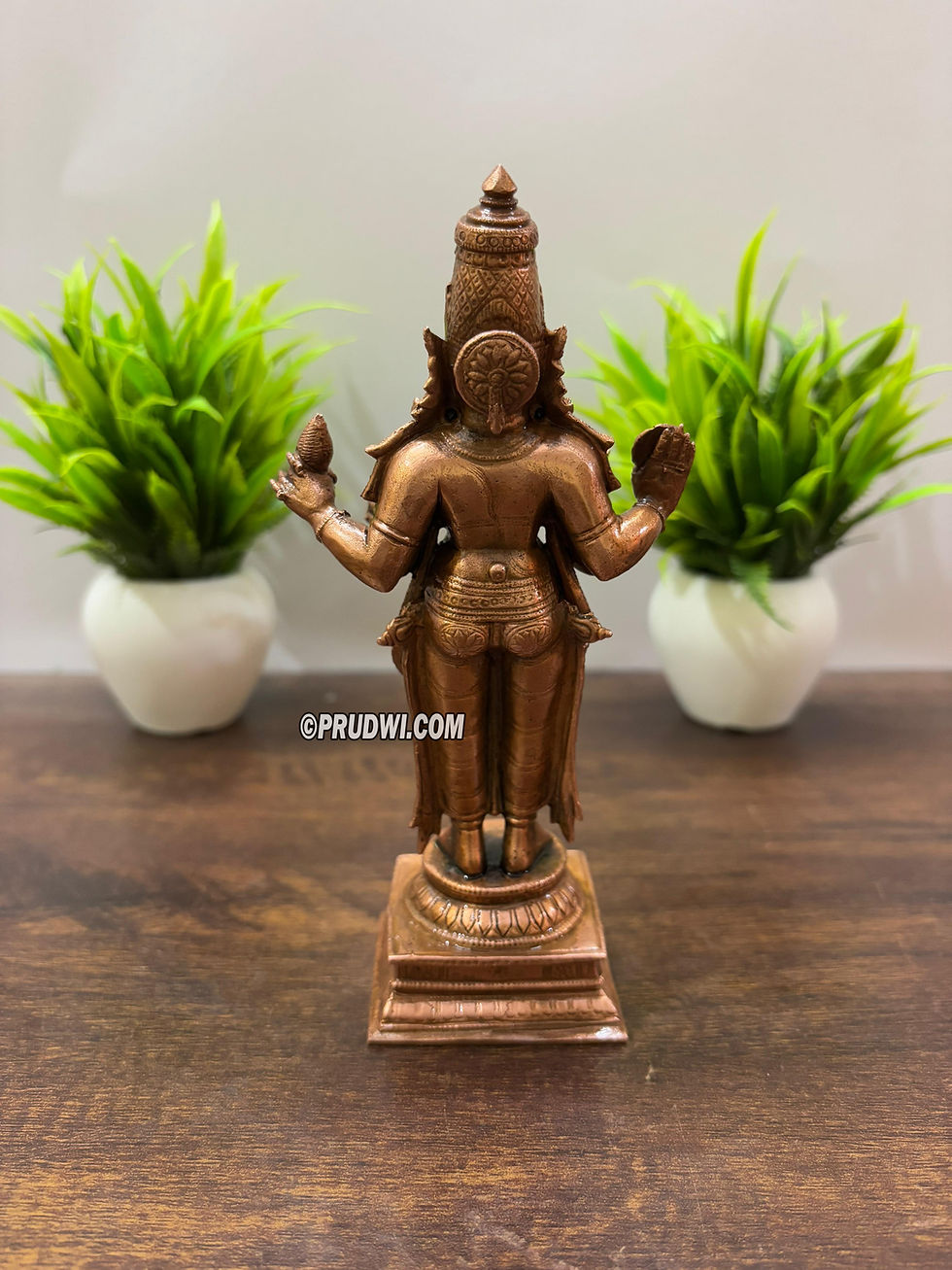 Thumbnail: Dhanvantari pure copper idol - The medicine guru