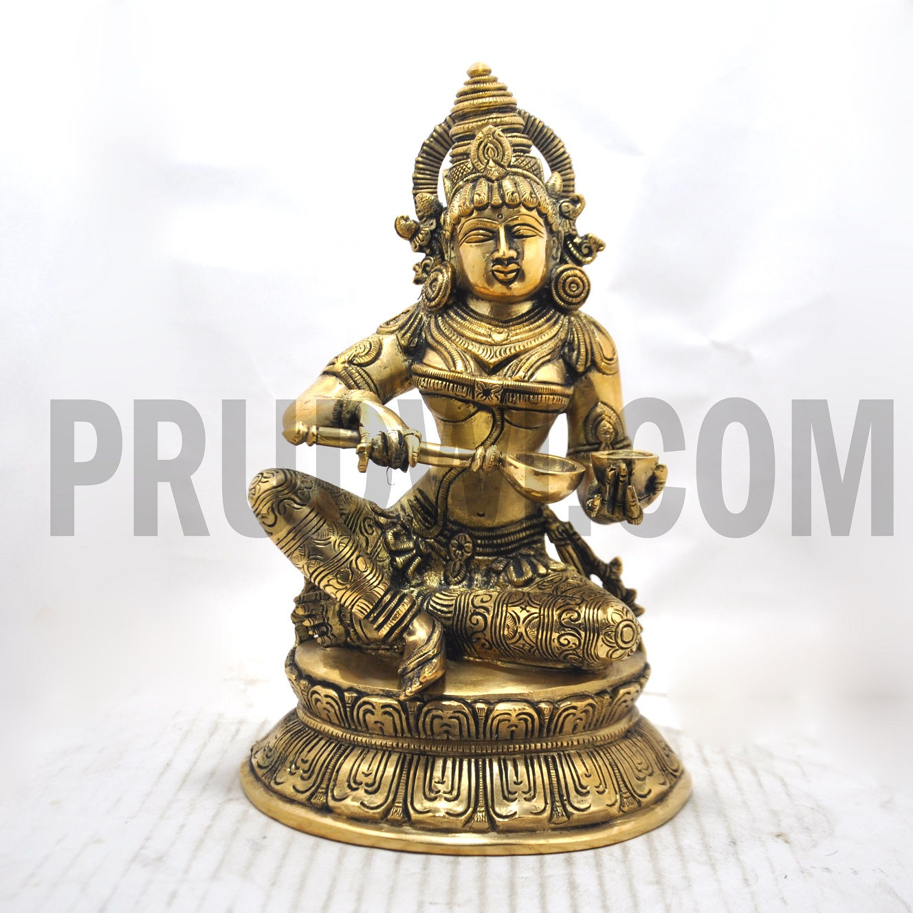 Goddess Annapurna devi Brass Statue