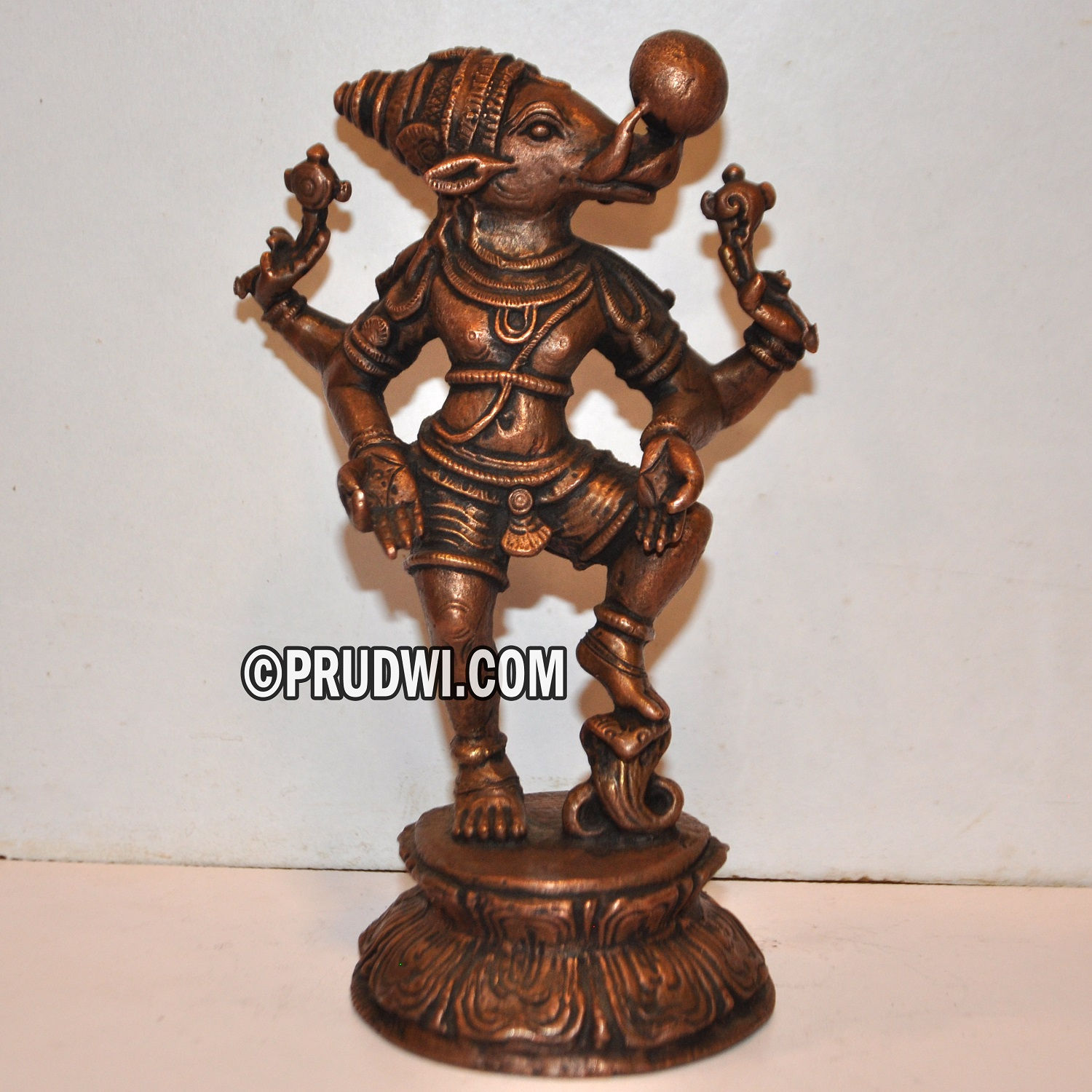 Bhoo varaha swamy pure copper idol by prudwi arts and crafts