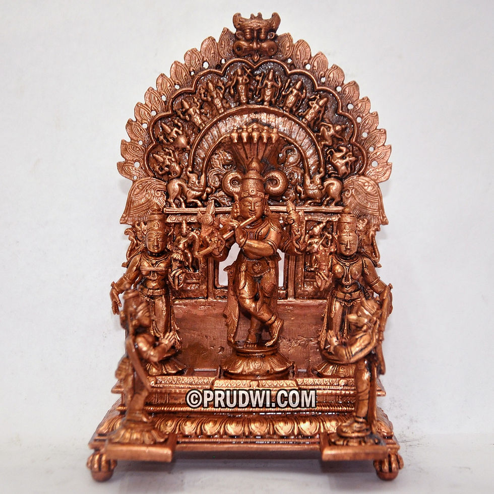 Thumbnail: Srikrishna, Rukmini, satyabhama, garuda and hanuma set