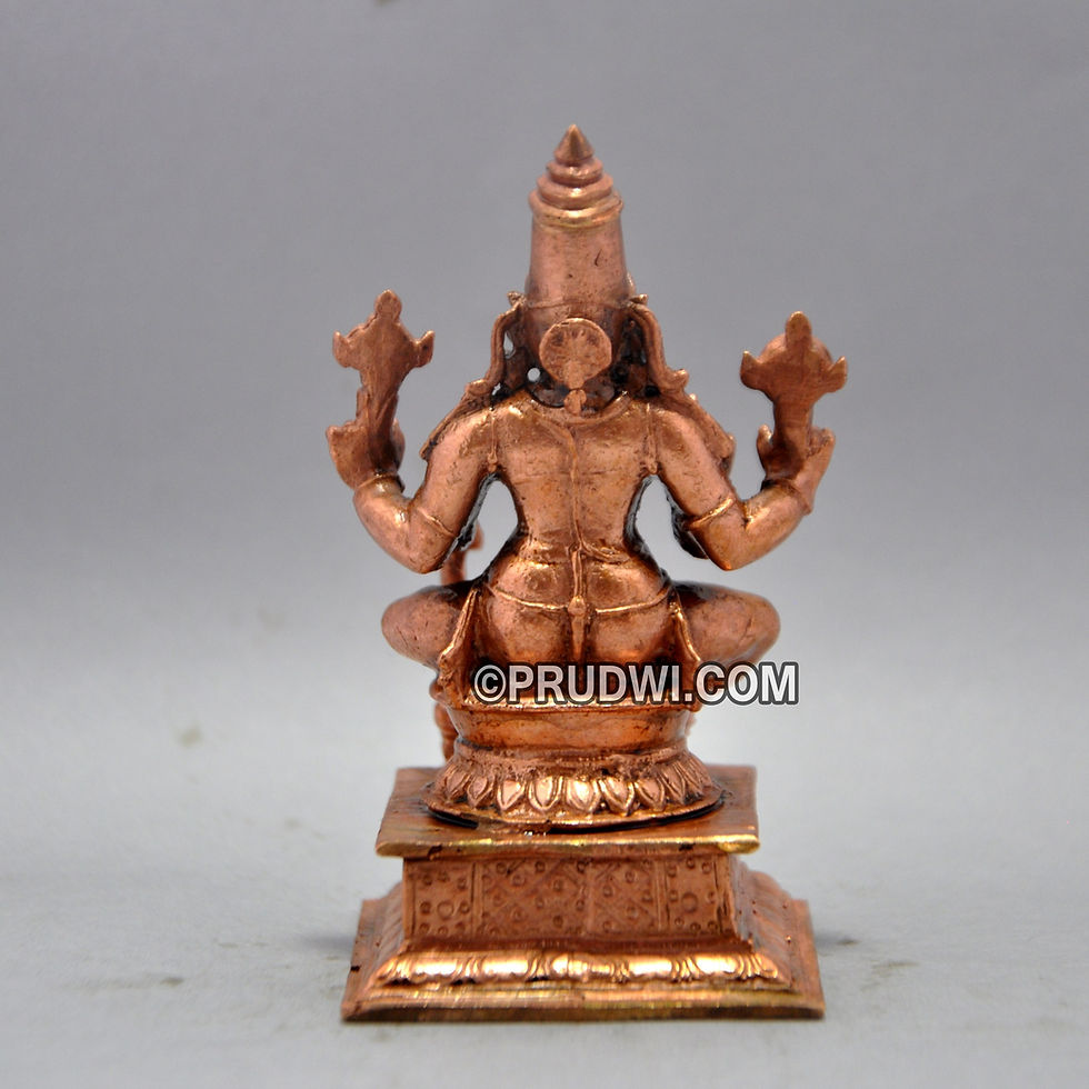 Thumbnail: Viswaksenar copper idol for home pooja