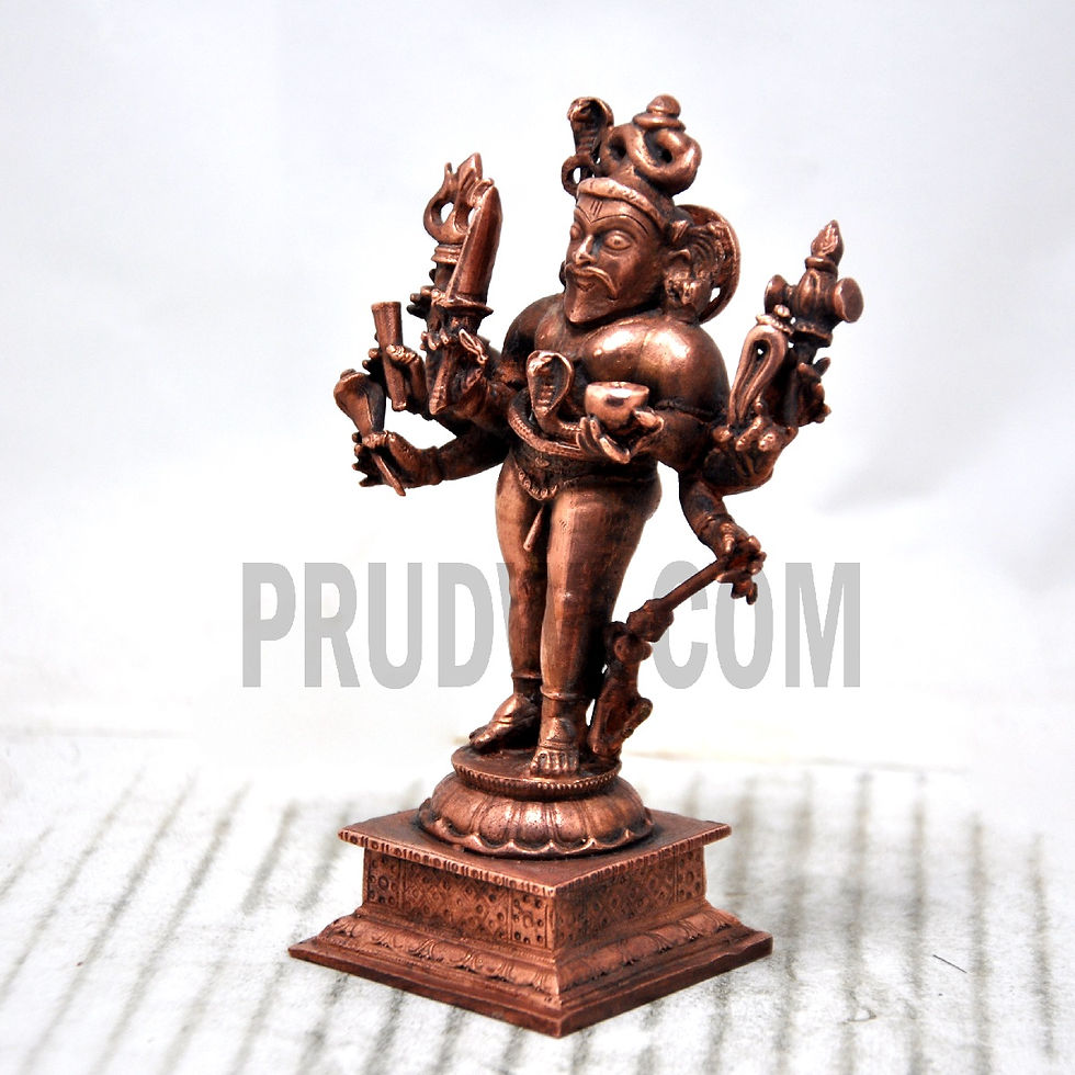 Thumbnail: Kalabhairava swamy copper idol for home pooja