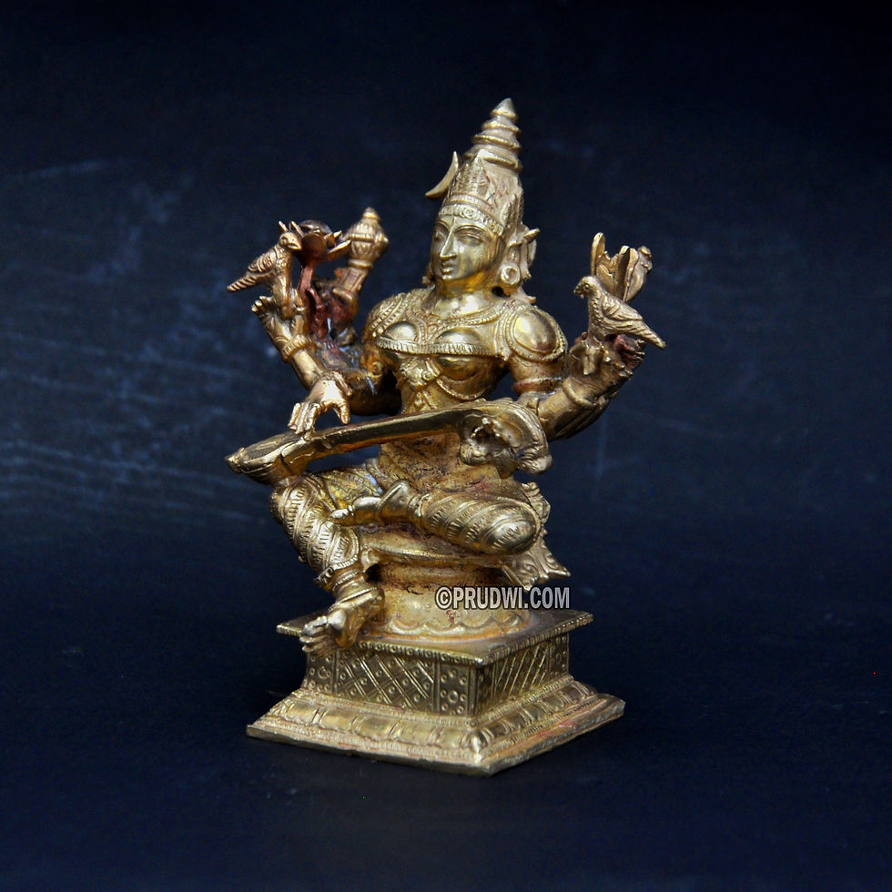 Thumbnail: Panchaloha rajashyamala devi idol for home pooja