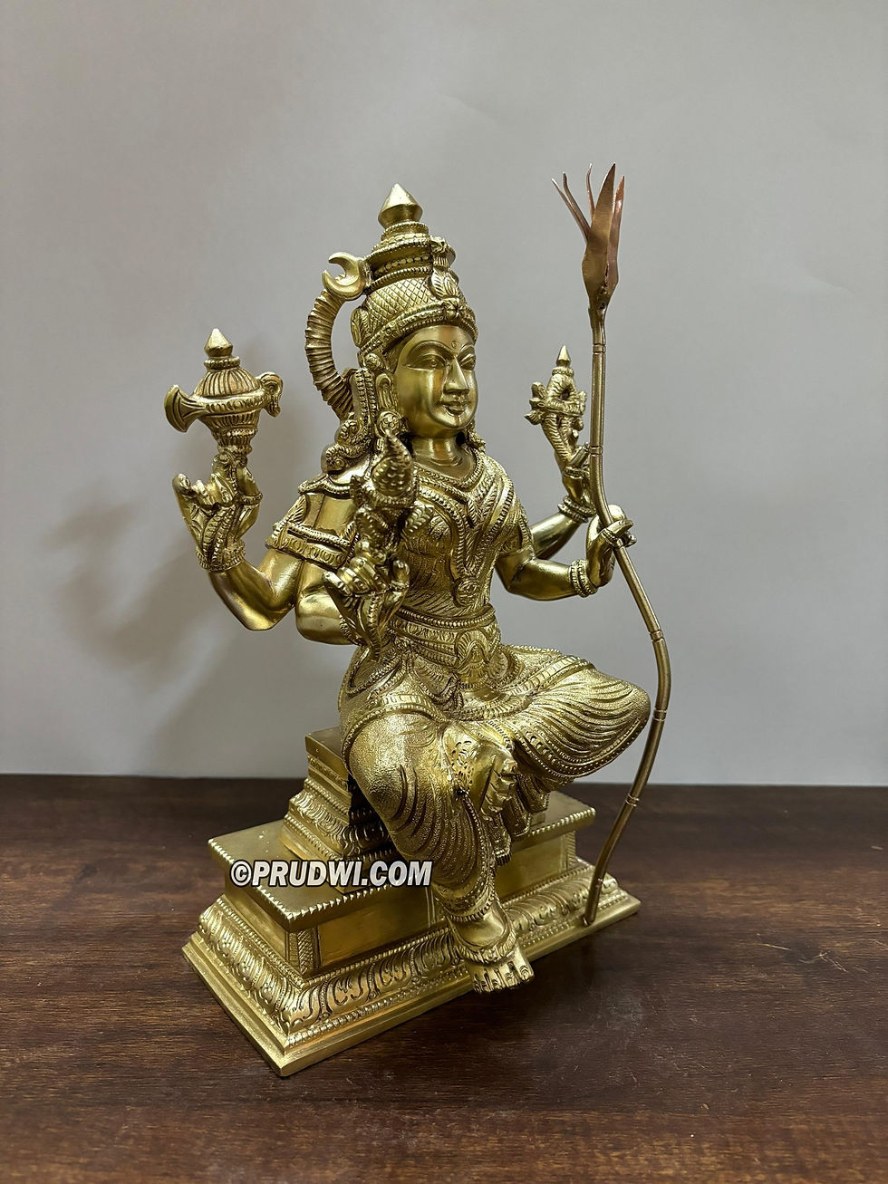Thumbnail: Lalitha Tripura Sundari devi / Rajarajeswari devi bronze idol