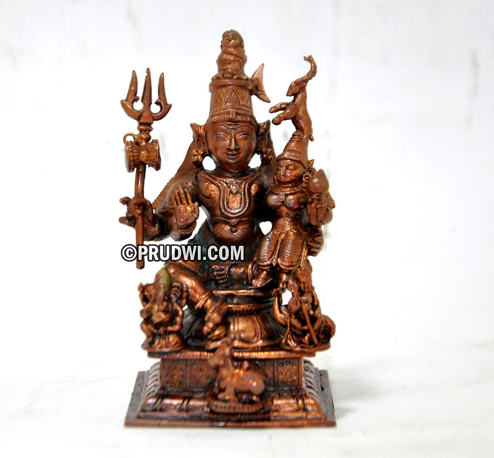 Thumbnail: Shiva parivar copper idol