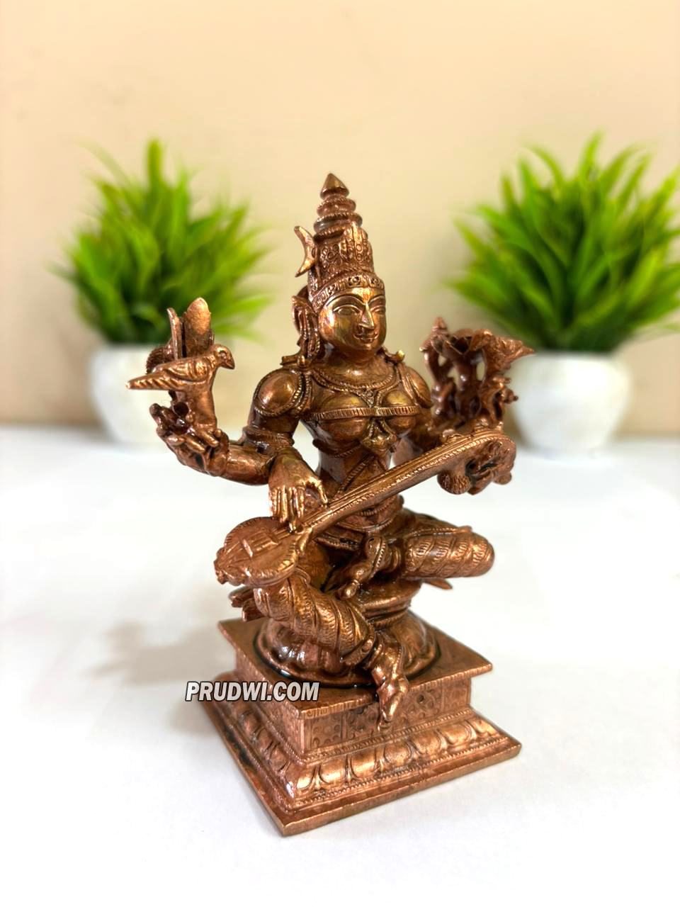 Thumbnail: Rajashyamala devi copper idol - Matangi idol