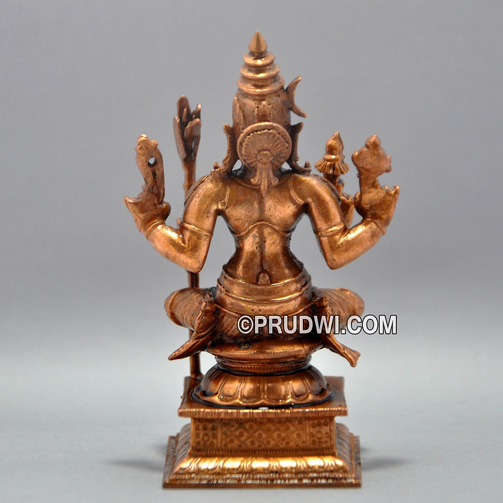 Thumbnail: Lalitha devi idol made of pure copper