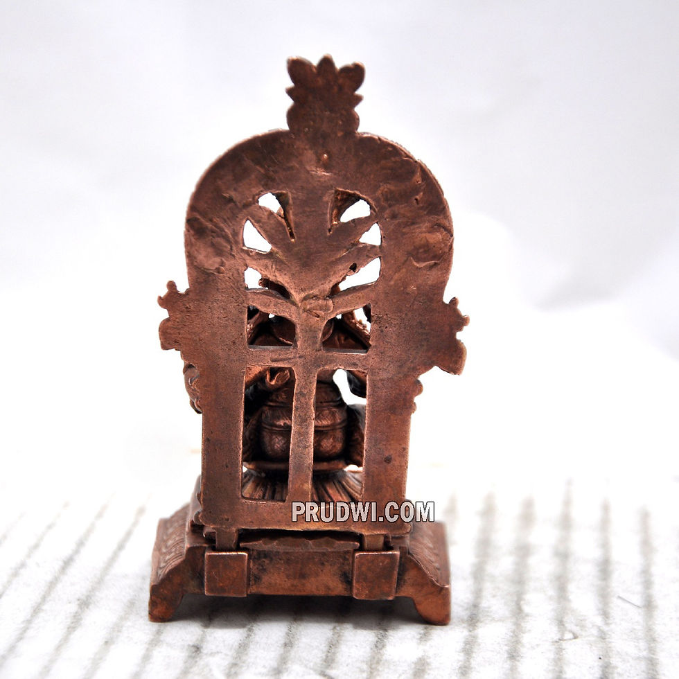 Thumbnail: Copper Lakshmi hayagriva idol with peeta prabhavali
