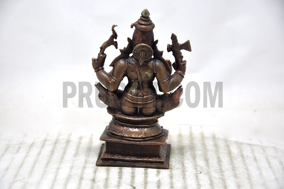 Thumbnail: Lord shiva copper idol for home pooja