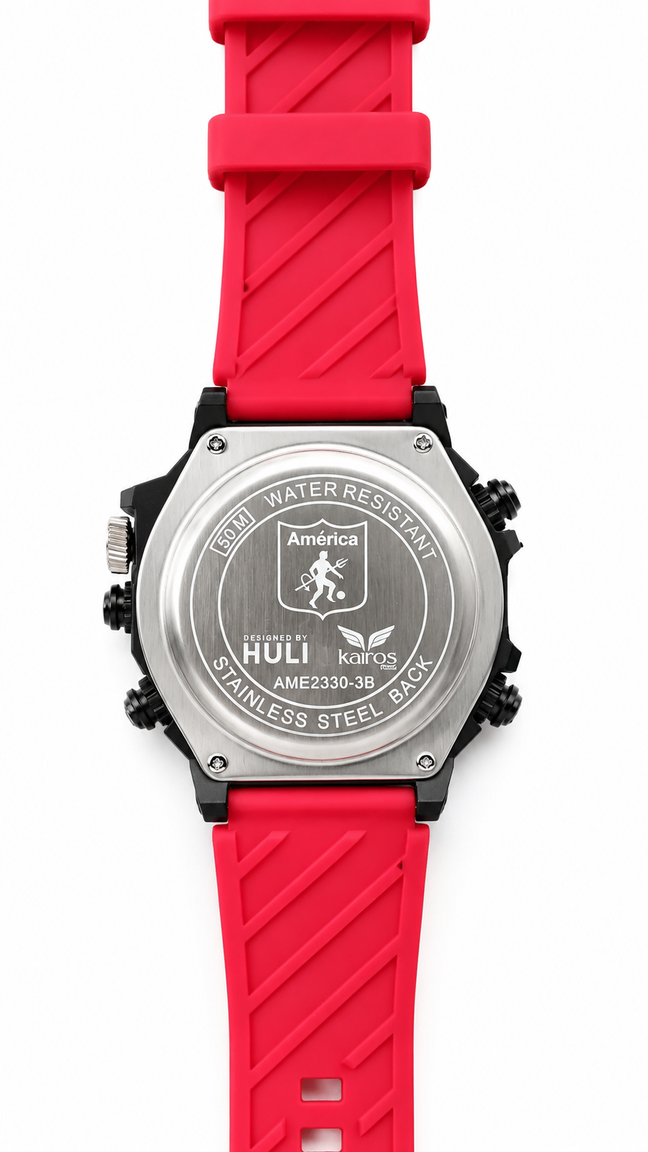 Miniatura: Reloj Kairos oficial de América de Cali Pulso Rojo AME2330-3B