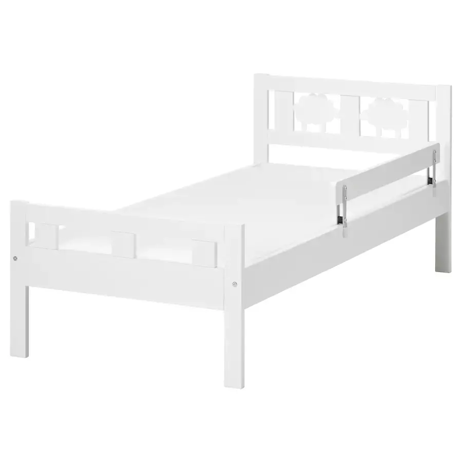 KRITTER Juniorbed med slatted bed base, white, 70x160 cm (IKEA)