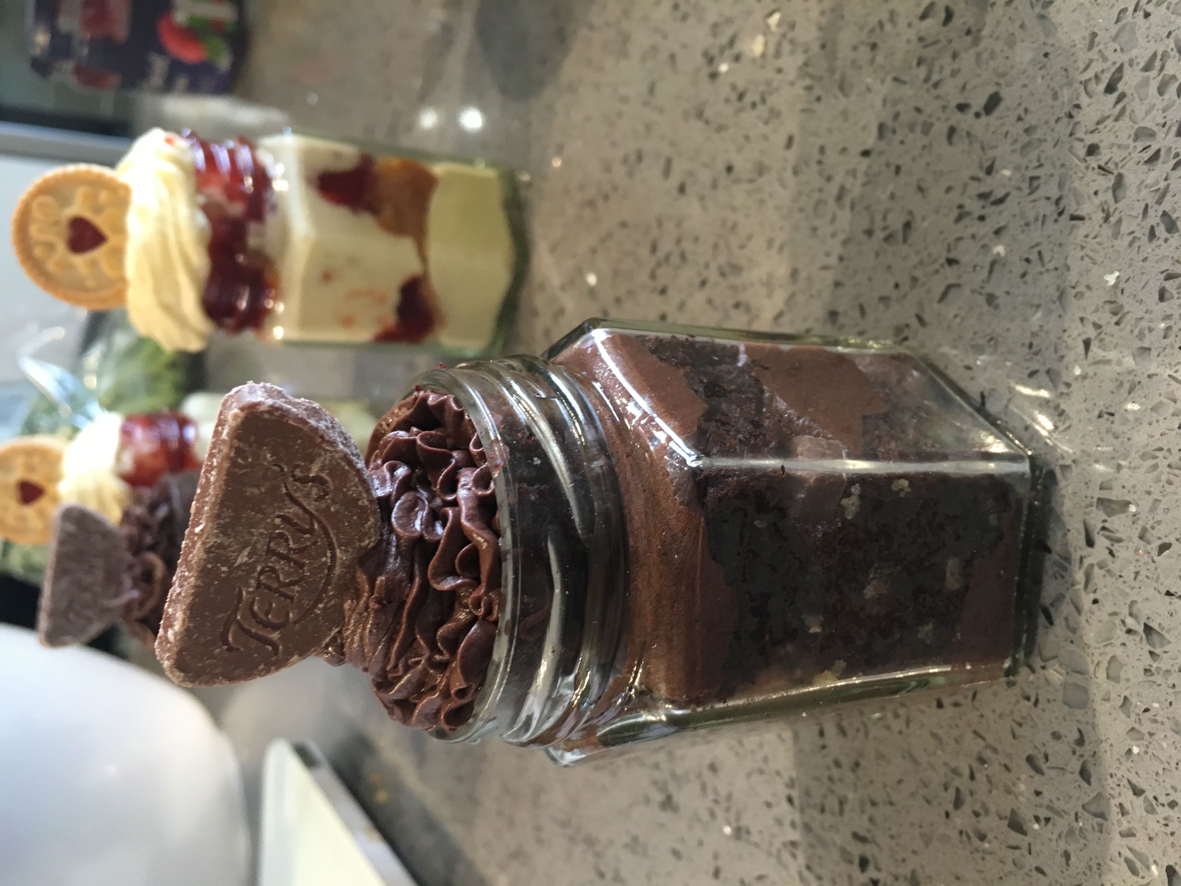 Chocolate Orange Cake Jars
