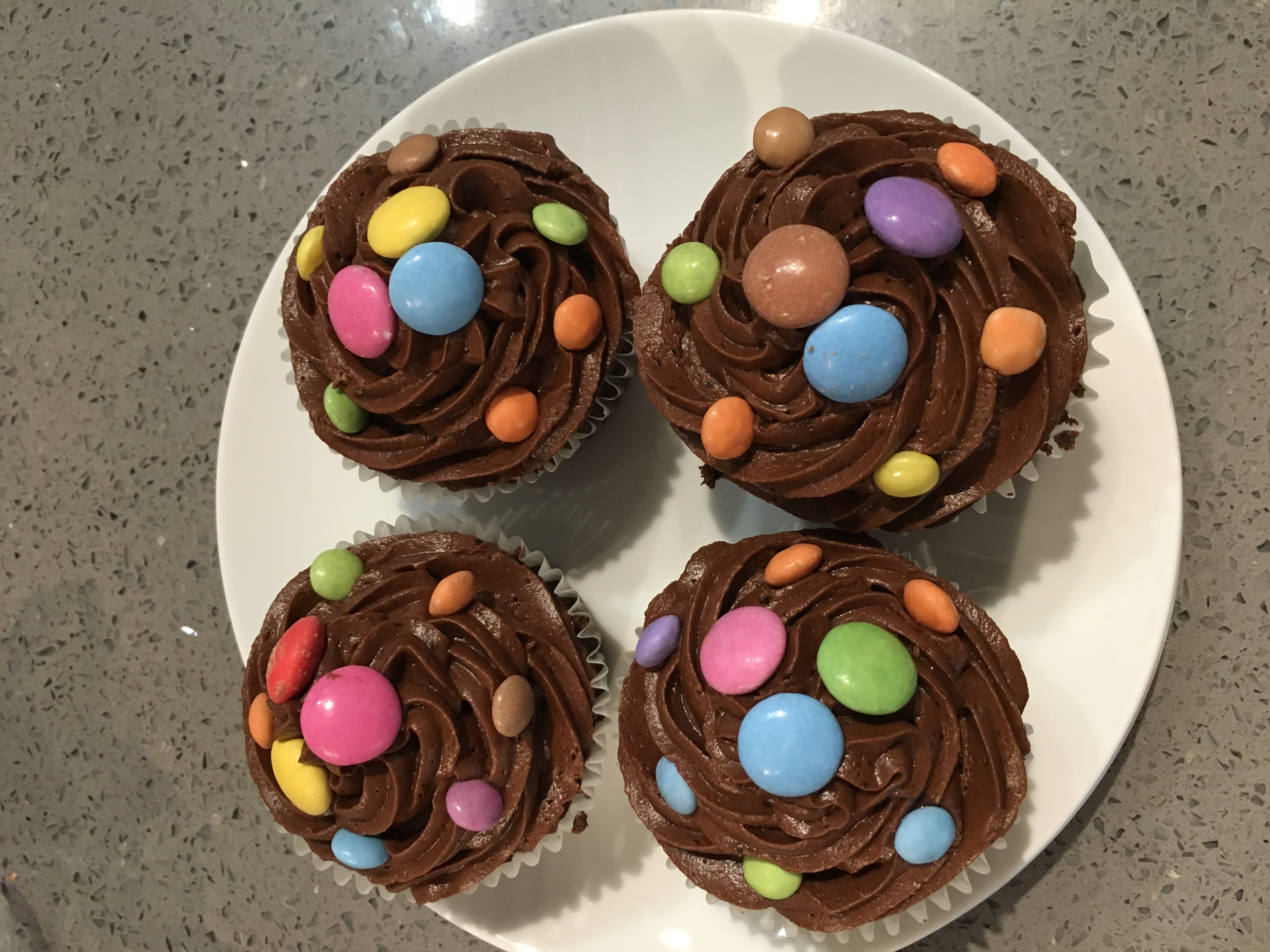 Smarties Cupcakes