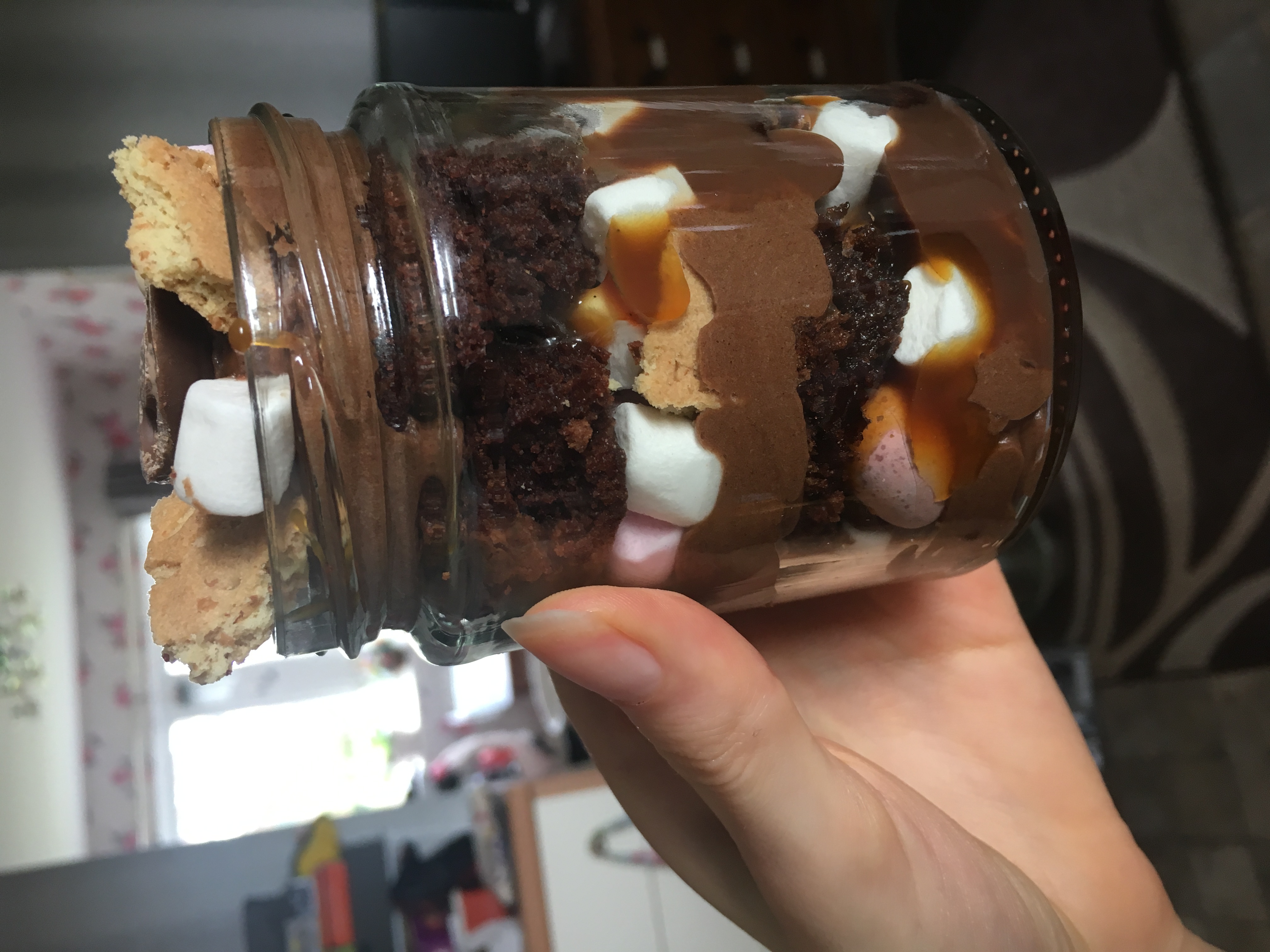 Rocky Road Cake Jars