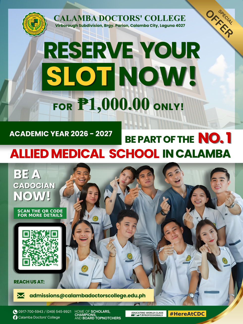 Conceptual social media carousel promoting allied medical courses through a clear, readable layout and cohesive visual structure to communicate key information effectively. Created as a portfolio study and not affiliated with or endorsed by any institution.