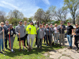 The Arrow Team Volunteers at Capuchin Earthworks Urban Farm
