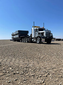 TBed hauling oversized