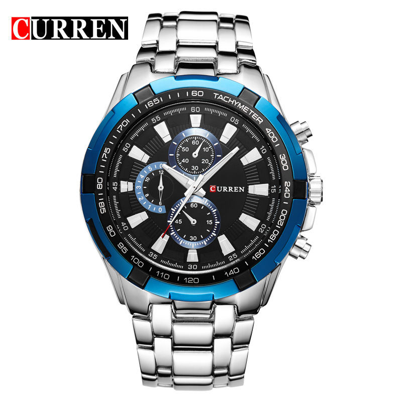 Thumbnail: Relógio Masculino CURREN Quartz à Prova d'Água – Estilo Esportivo e Social