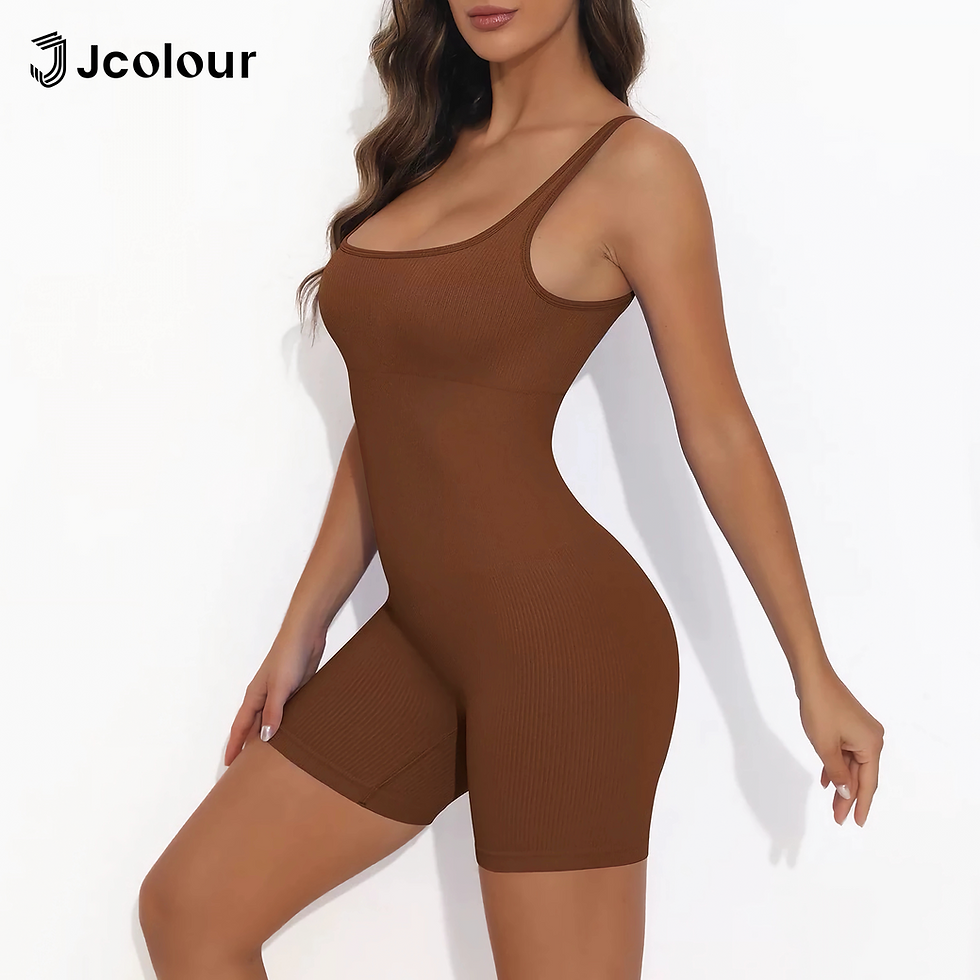 Thumbnail: Macacão ioga feminino ajustado，Roupa de ginástica com costas abertas e cintura