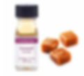 caramel flavor bottle with caramel pieces