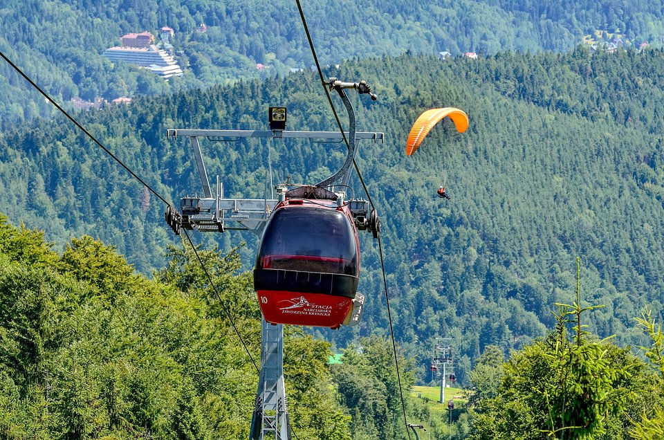 Kolej hondolowa na Jaworzynie Krynickiej