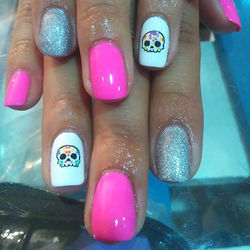 #catrina #halloweennails #halloween