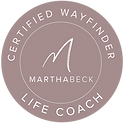 Marth Beck Certified Life Coach Badge