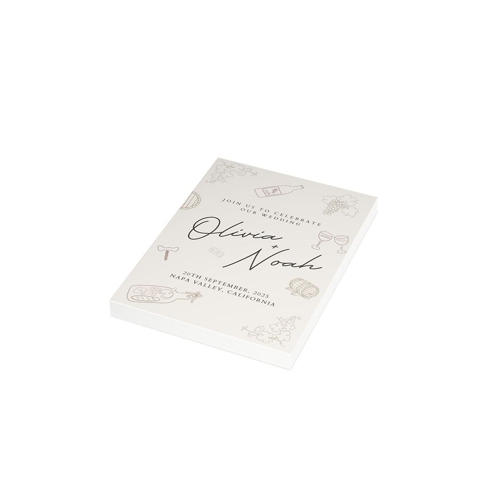 Thumbnail: Custom Wedding Invitations (Envelopes Included)