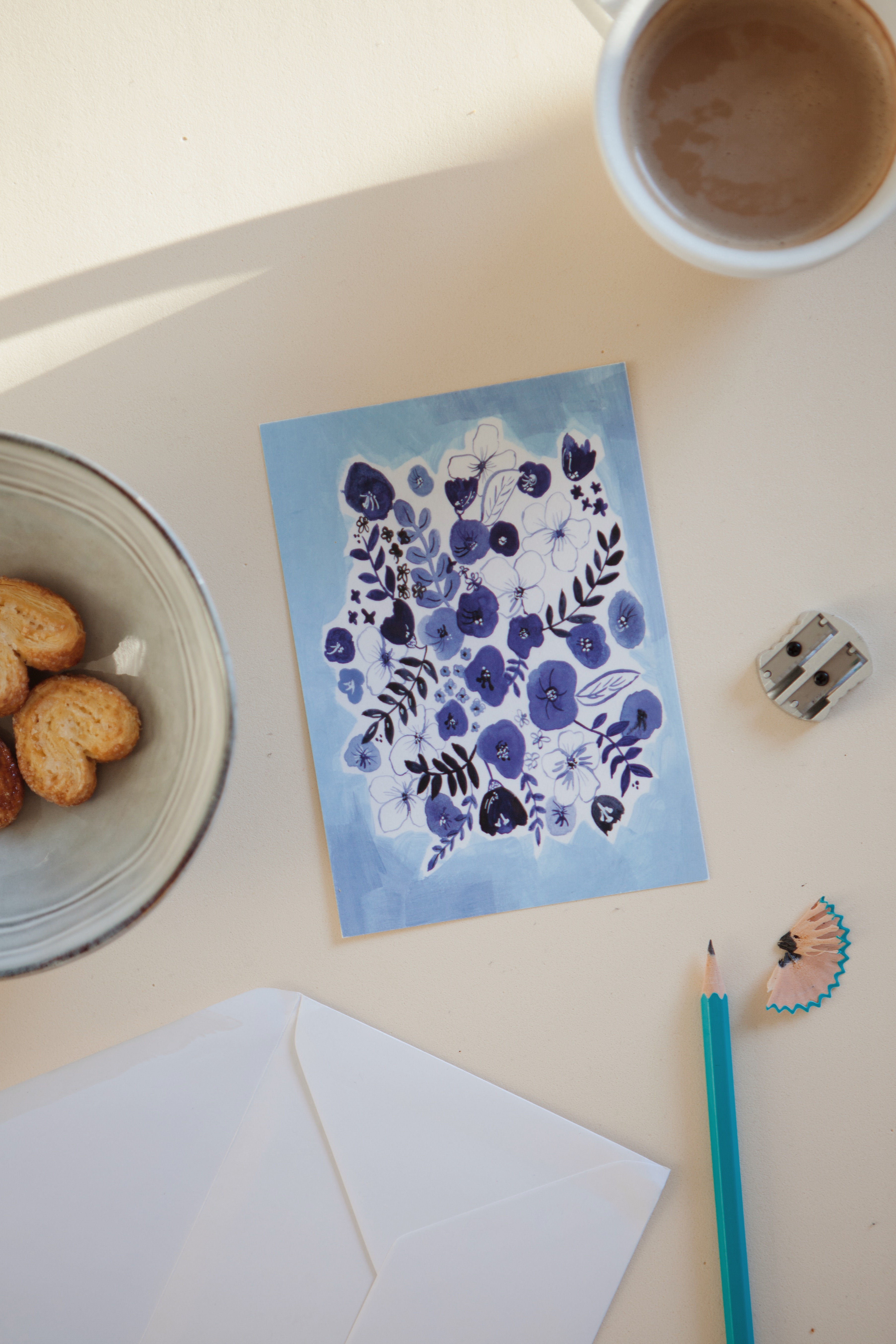 Card ‘Dutch blue’