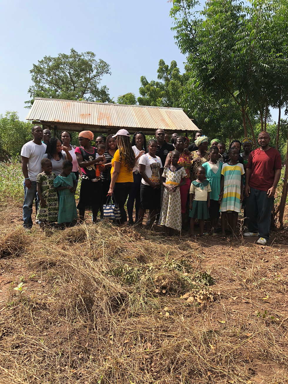 Group portrait of people in Ghana
