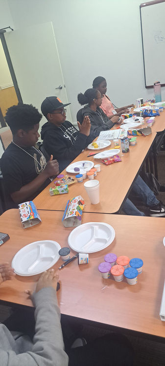 Students engaged in a classroom activity
