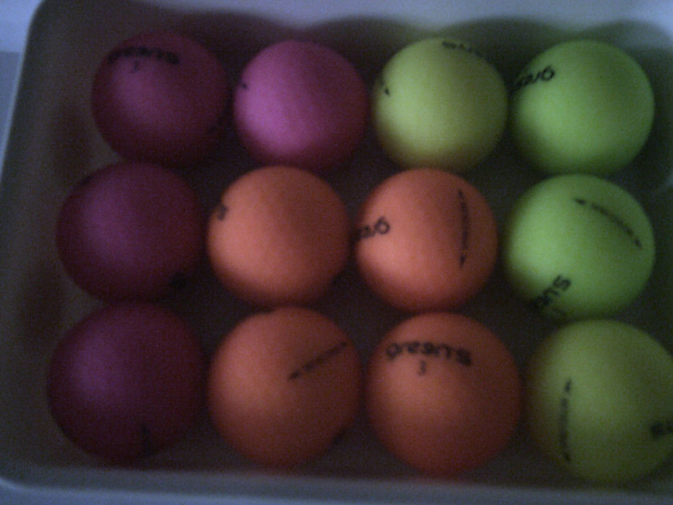 Balles fluo