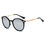 Thumbnail: DEWITT | Retro Horn Rimmed Keyhole Bridge Round Sunglasses Circle