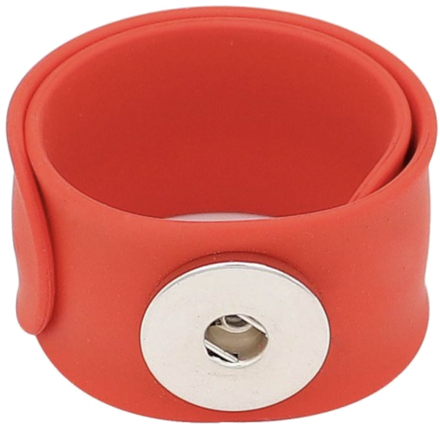 Red Slap Bracelet with Snap for Snap Charm