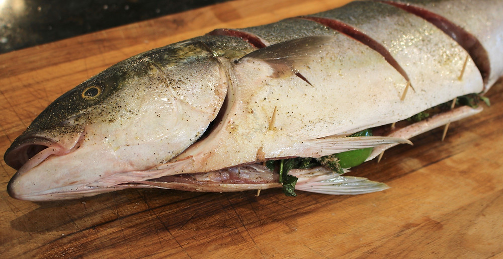 whole grilled fish