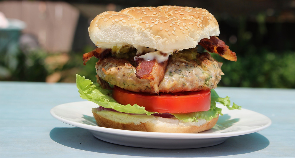 fresh tuna burger