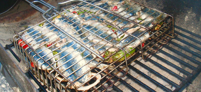Mediterranean Food And Fish Means Long Life