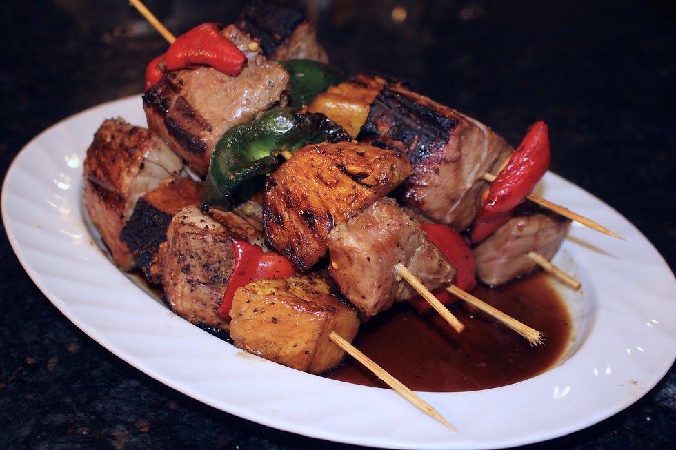 Monster Sized Tuna Kebabs