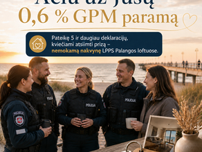 Dėkojame už palaikymą ir pasitikėjimą LPPS