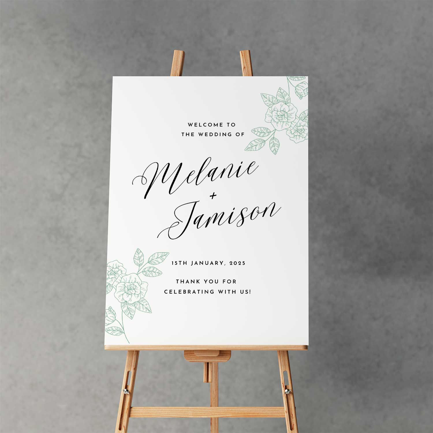 Wedding Welcome Sign - P26