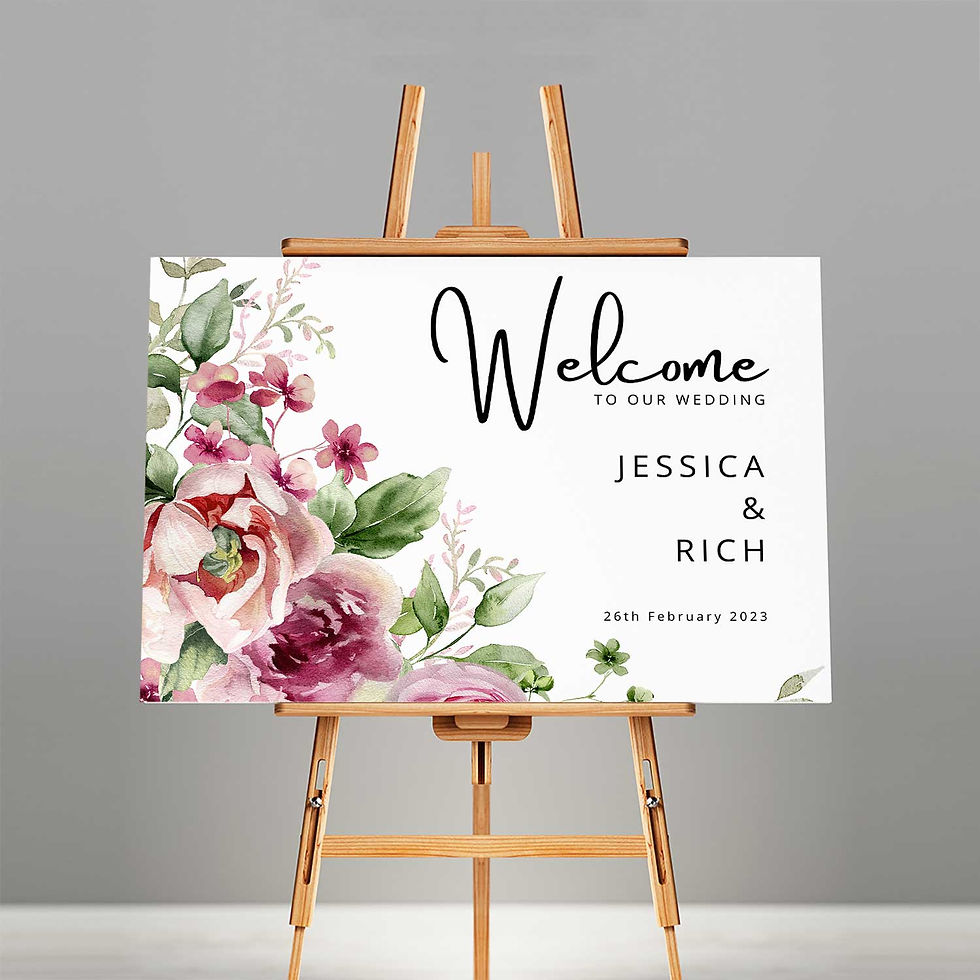 Wedding Welcome Sign - L2